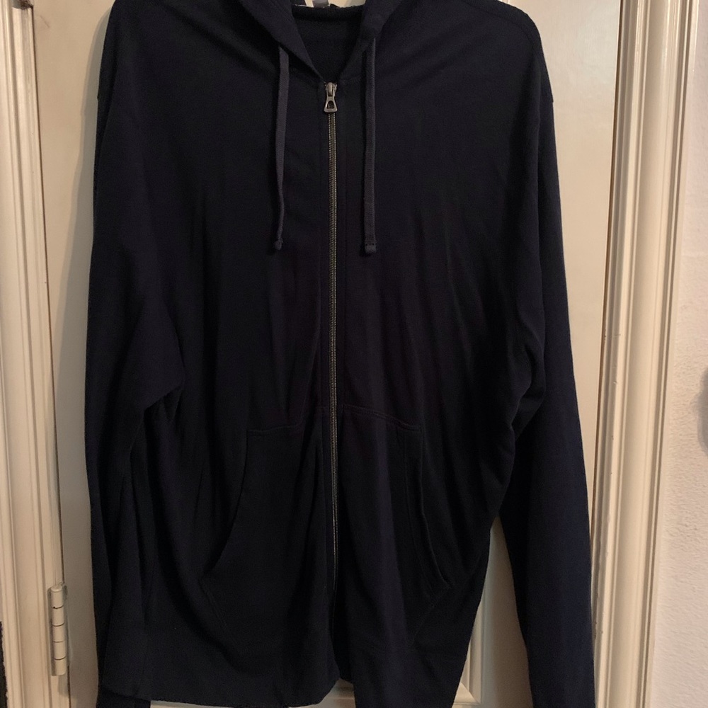 James Perse Hoodie Navy Zip Jacket size 4 $195